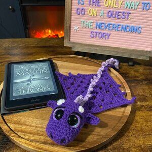 Emotional Support Dragon - Dragon Plush Bookshelf Decoration Reading Buddy